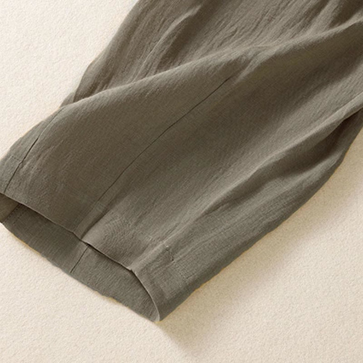 Pantalon d'été pour femme Buddha Stones, longueur cheville, fermeture éclair et boutons, avec poches - image 26