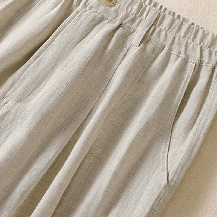 Pantalon d'été pour femme Buddha Stones, longueur cheville, fermeture éclair et boutons, avec poches - image 37
