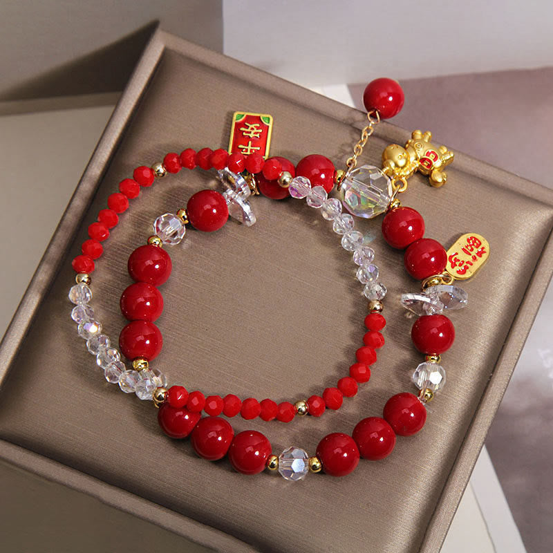 Bracelet de prospérité en lingot de Buddha Stones, année du Cheval - image 1