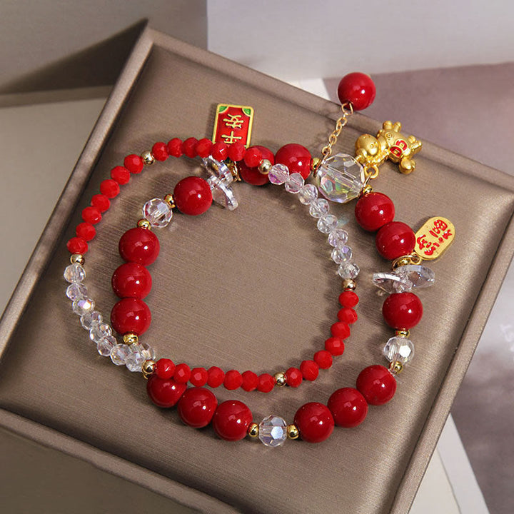 Bracelet de prospérité en lingot de Buddha Stones, année du Cheval - image 1