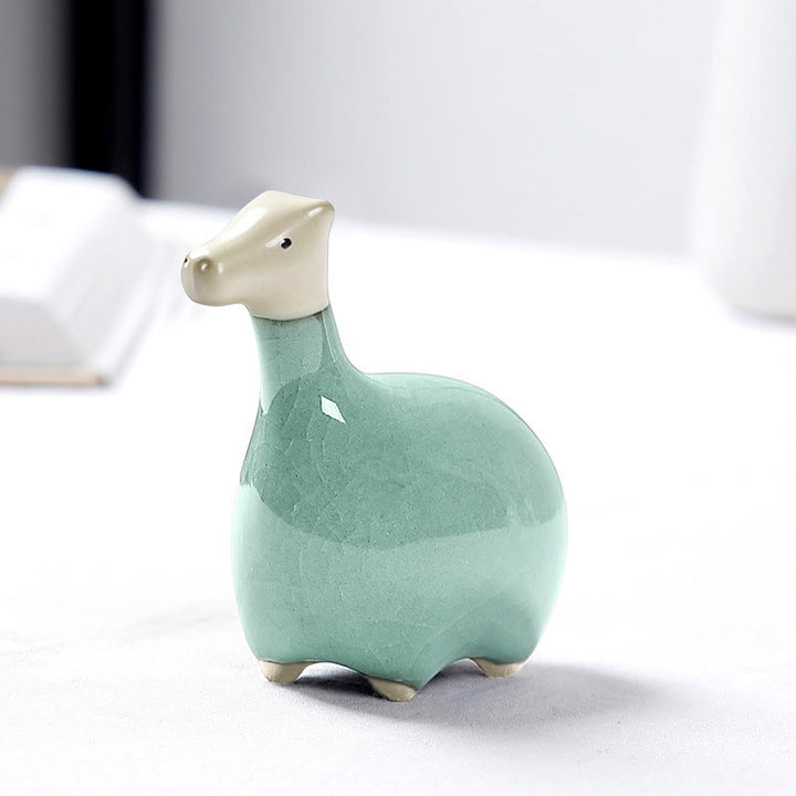 Buddha Stones Zodiaque chinois Thé en céramique pour animaux de compagnie Décoration de la maison - image 11