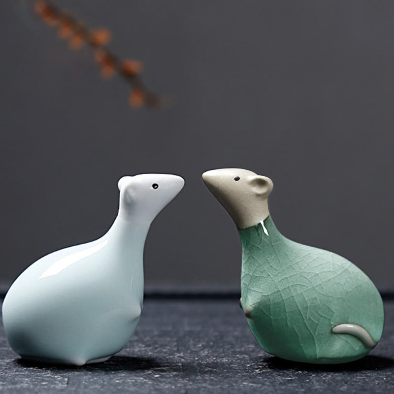 Buddha Stones Zodiaque chinois Thé en céramique pour animaux de compagnie Décoration de la maison - image 34