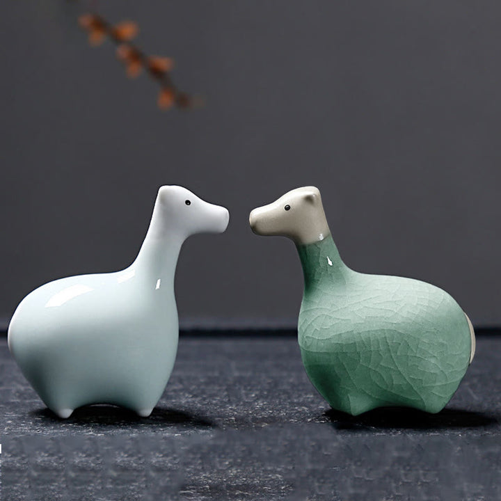 Buddha Stones Zodiaque chinois Thé en céramique pour animaux de compagnie Décoration de la maison - image 39