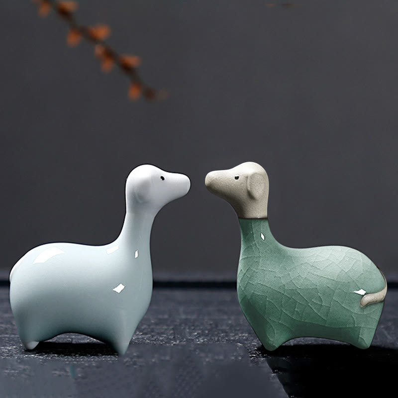 Buddha Stones Zodiaque chinois Thé en céramique pour animaux de compagnie Décoration de la maison - image 43