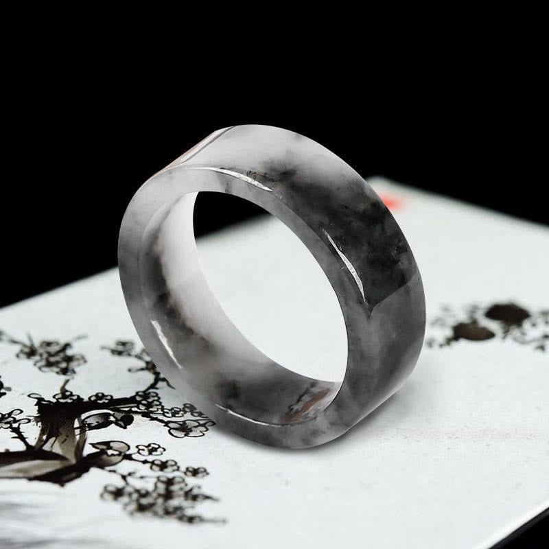 Buddha Stones Bague de Jade porte-bonheur et prospérité - image 3