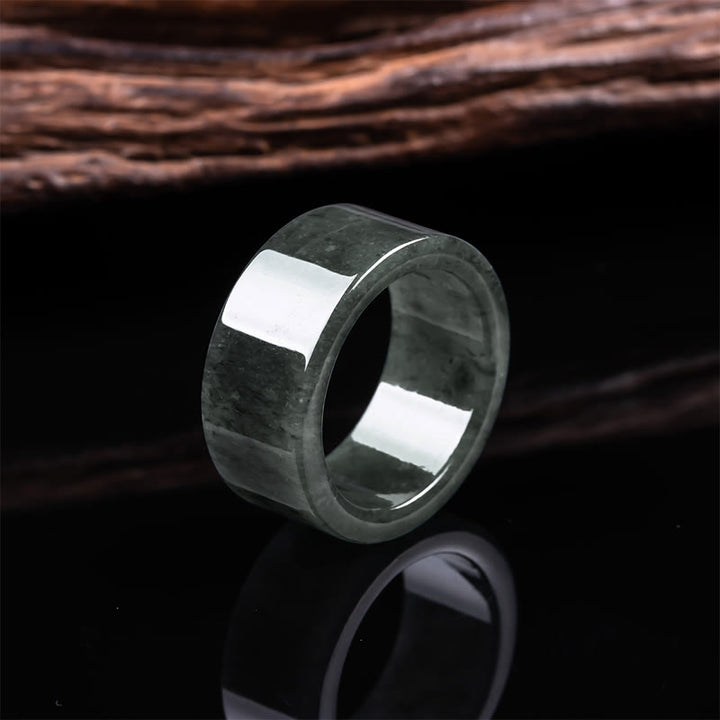 Buddha Stones Bague de Jade pour la Prospérité et l'Abondance - image 1