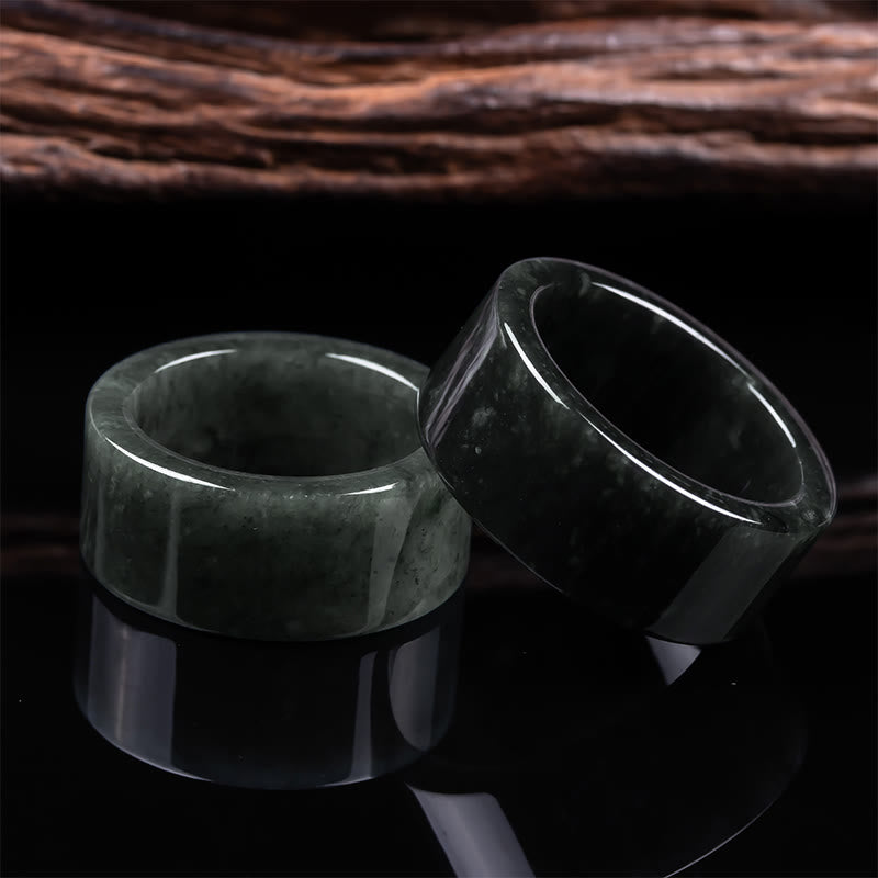 Buddha Stones Bague de Jade pour la Prospérité et l'Abondance - image 4