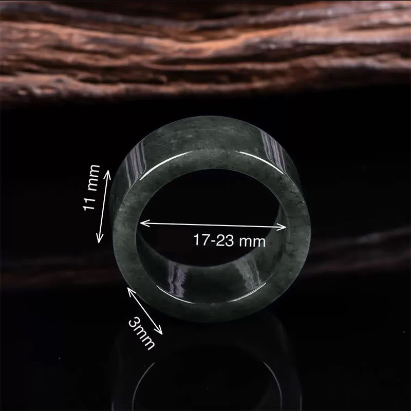 Buddha Stones Bague de Jade pour la Prospérité et l'Abondance - image 2