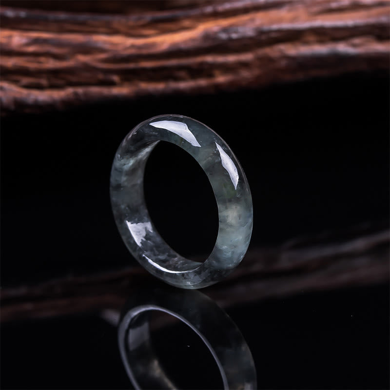 Buddha Stones Bague de Jade pour la Prospérité, la Chance et l'Abondance - Jade - 21 mm - image 1