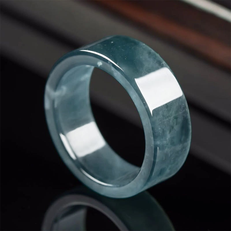 Buddha Stones Bague de Jade Chance Abondance et Prospérité - Jade (20,2 mm) - image 0