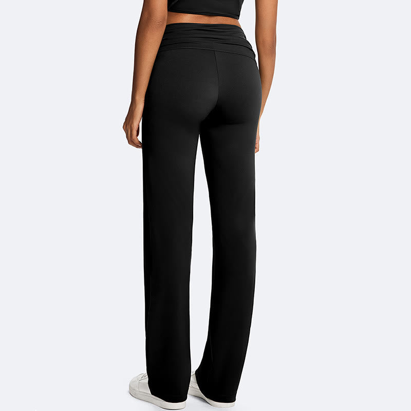 Buddha Stones Haut court uni dos nu sans manches et pantalon droit pour le sport, le fitness et le yoga - image 24