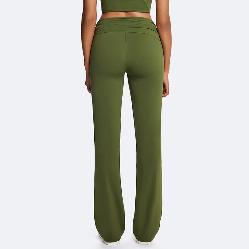 Buddha Stones Haut court uni dos nu sans manches et pantalon droit pour le sport, le fitness et le yoga - image 17