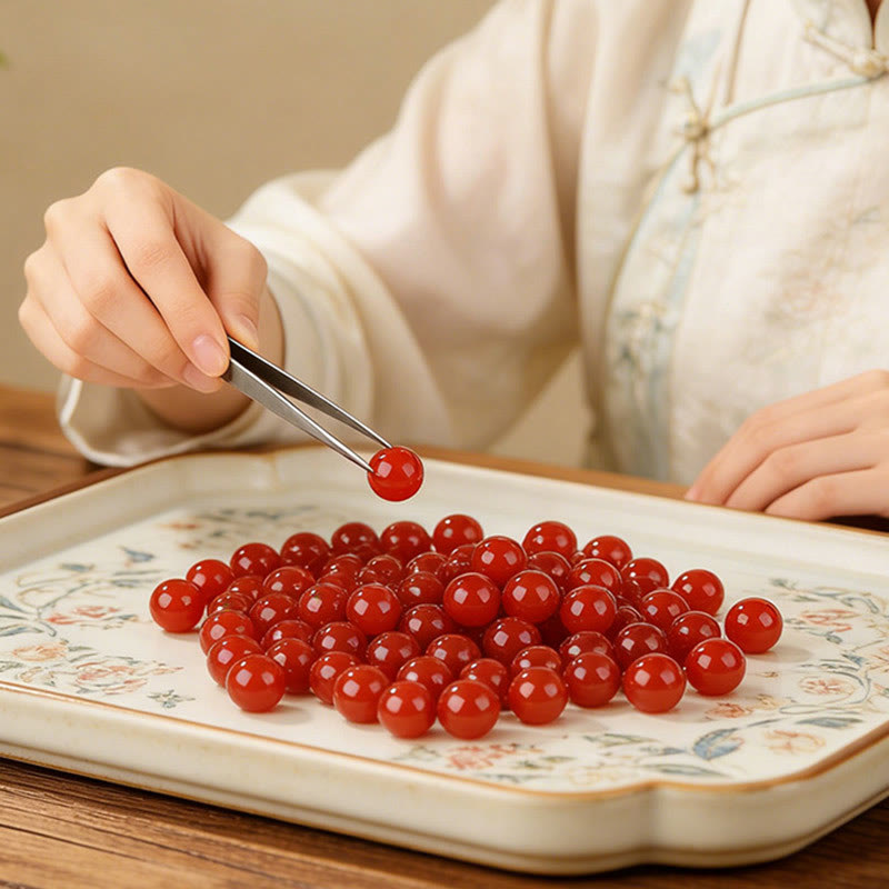 Buddha Stones Bracelet de succès en agate rouge du Sud pour l'année du Cheval - image 9