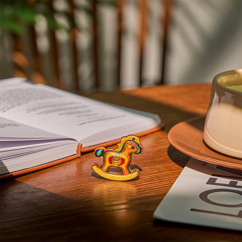 Buddha Stones, Pièce de cuivre Année du Cheval, Eucalyptus arc-en-ciel, Décoration de bureau pour la créativité - image 3