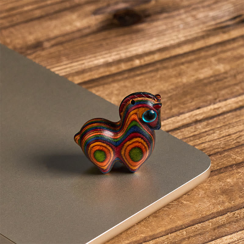 Buddha Stones Année du Cheval Sculpture de cheval Tang Arc-en-ciel Eucalyptus Décoration de bureau créative - image 2