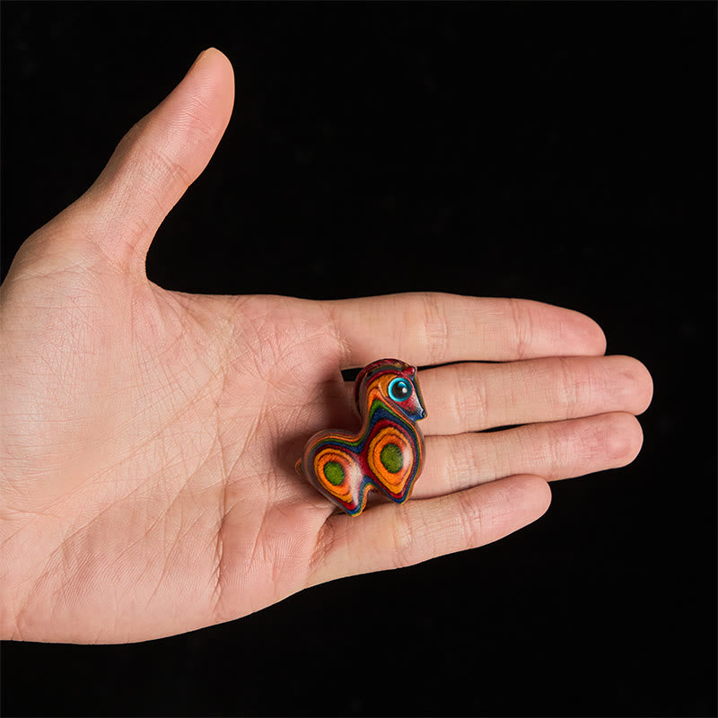 Buddha Stones Année du Cheval Sculpture de cheval Tang Arc-en-ciel Eucalyptus Décoration de bureau créative - image 5