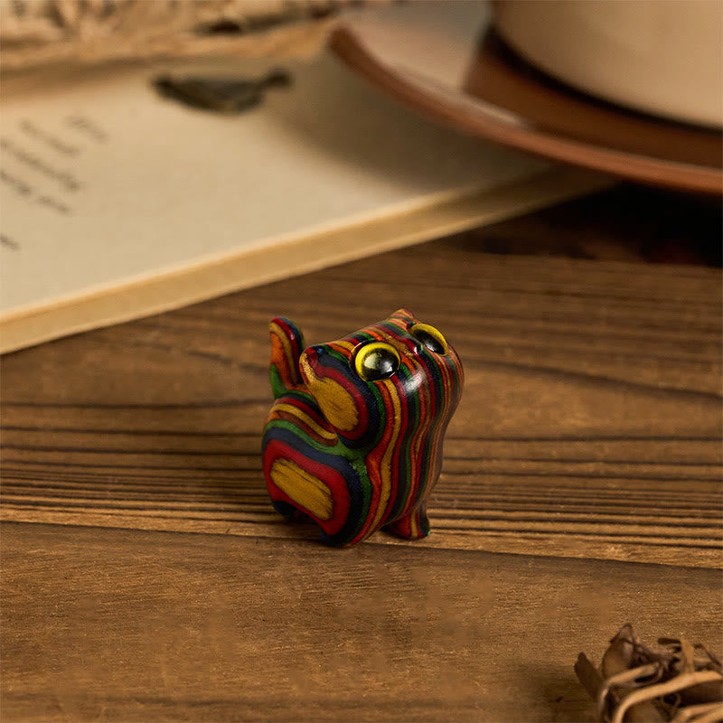 Buddha Stones sculptées, chaton mignon, eucalyptus arc-en-ciel, décoration anti-stress - image 8