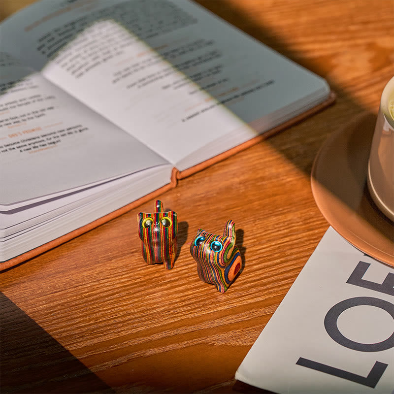 Buddha Stones sculptées, chaton mignon, eucalyptus arc-en-ciel, décoration anti-stress - image 14