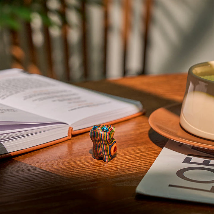 Buddha Stones sculptées, chaton mignon, eucalyptus arc-en-ciel, décoration anti-stress - image 3