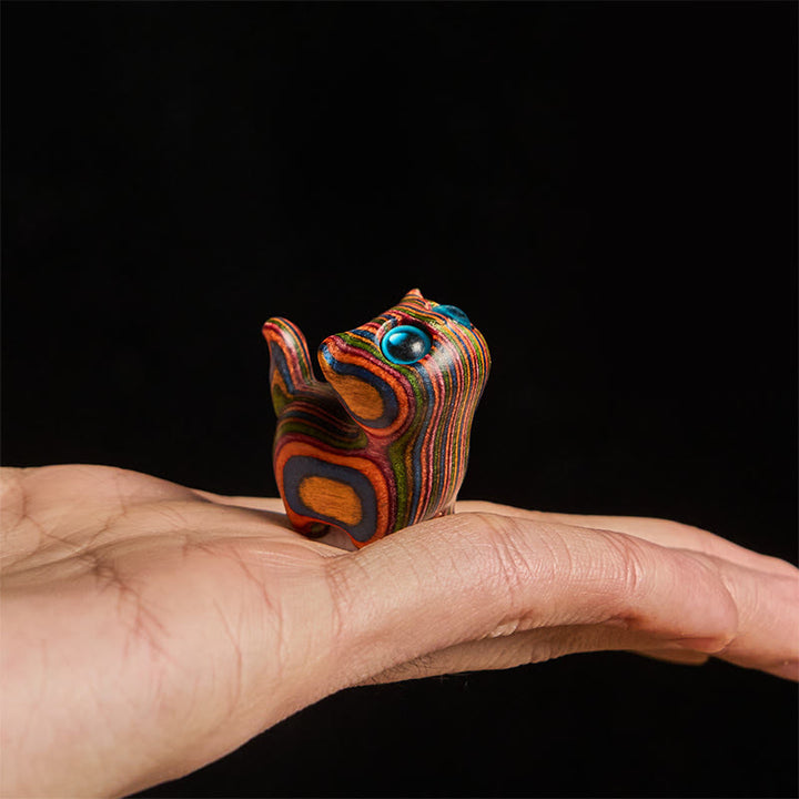 Buddha Stones sculptées, chaton mignon, eucalyptus arc-en-ciel, décoration anti-stress - image 5