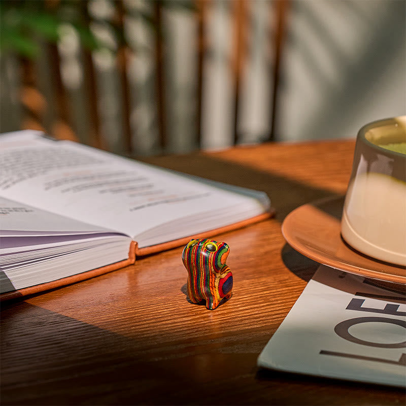 Buddha Stones sculptées, chaton mignon, eucalyptus arc-en-ciel, décoration anti-stress - image 10