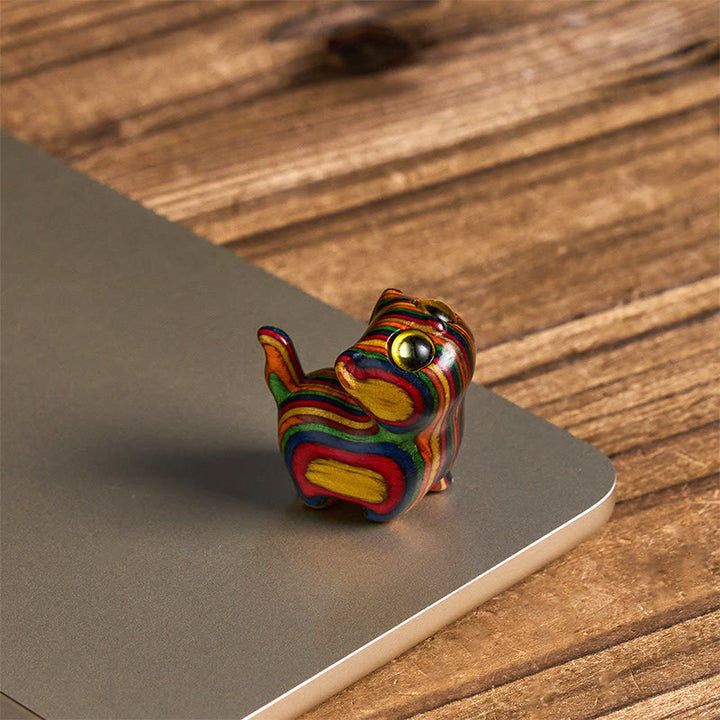 Buddha Stones sculptées, chaton mignon, eucalyptus arc-en-ciel, décoration anti-stress - image 9