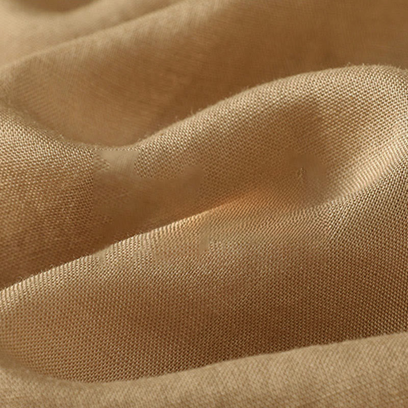 Chemise femme à manches trois-quarts, col montant à boutons grenouille, broderie florale, poignets élastiques et Buddha Stones - image 12