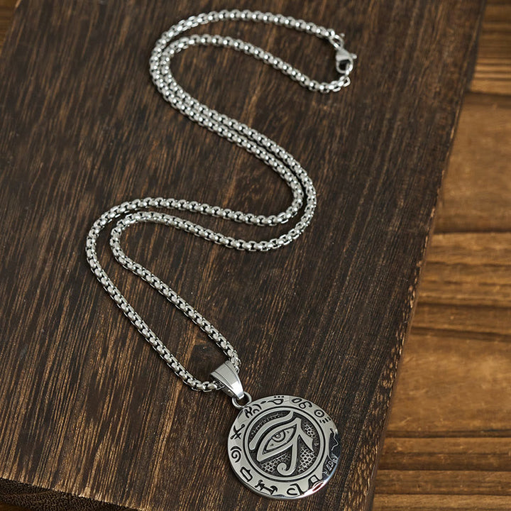 Pendentifs d'équilibre œil maléfique en acier titane et Buddha Stones - image 4