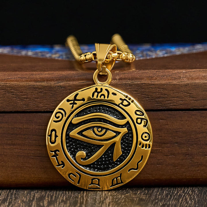 Pendentifs d'équilibre œil maléfique en acier titane et Buddha Stones - image 10