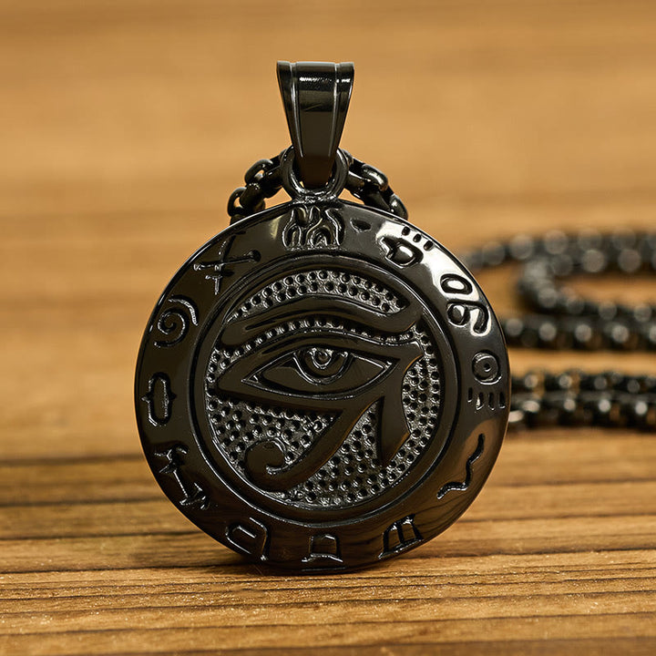 Pendentifs d'équilibre œil maléfique en acier titane et Buddha Stones - image 14