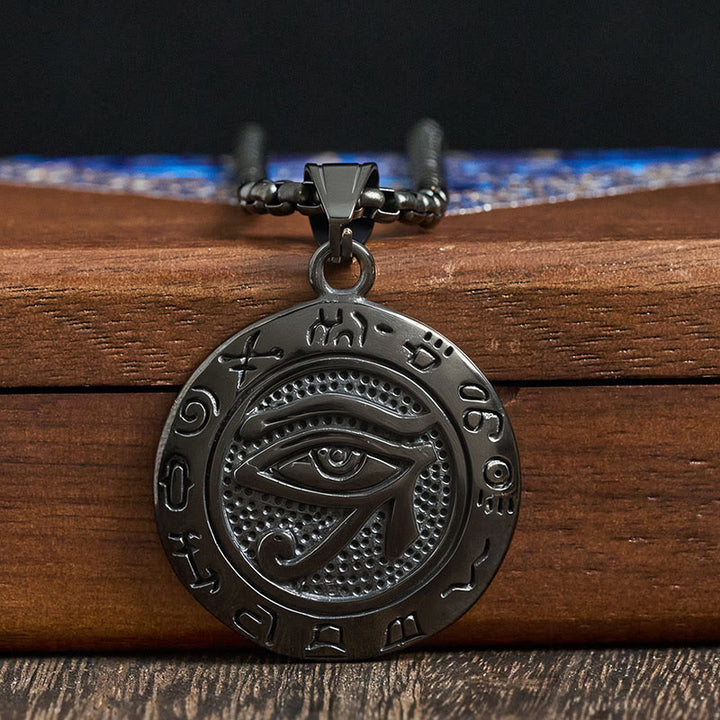 Pendentifs d'équilibre œil maléfique en acier titane et Buddha Stones - image 15