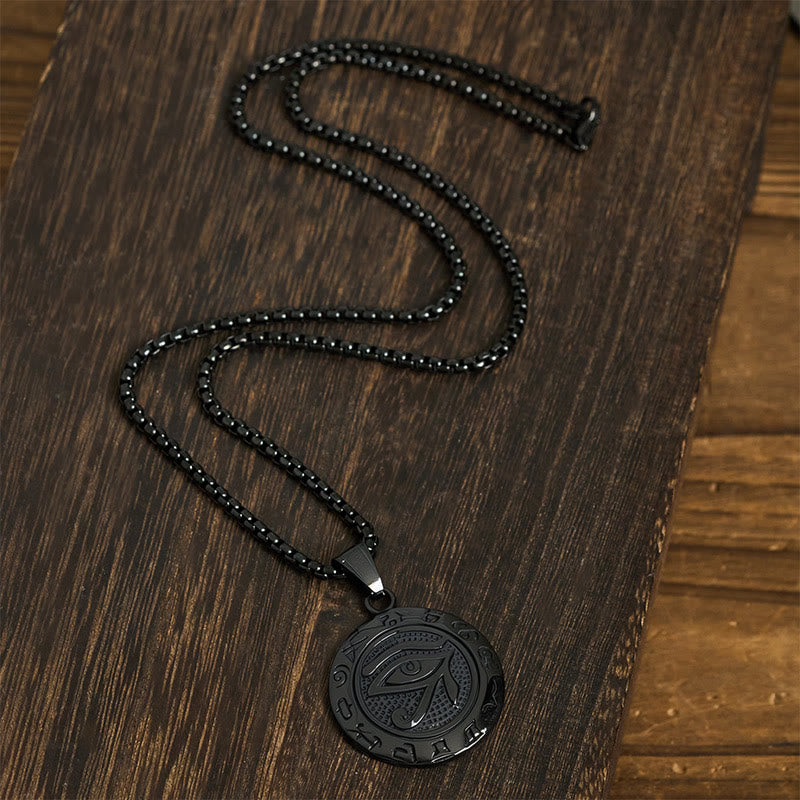 Pendentifs d'équilibre œil maléfique en acier titane et Buddha Stones - image 16