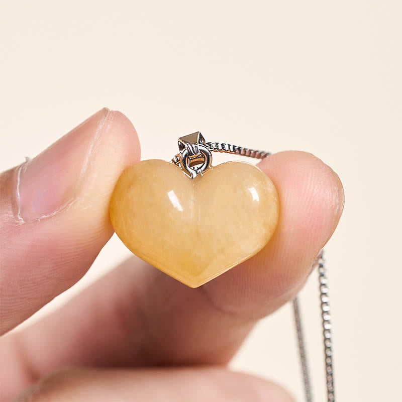 Collier pendentif en forme de cœur Buddha Stones : améthyste, topaze, cristal rose, opale, œil de tigre, cristal blanc, jaspe rouge, amazonite, aventurine verte, obsidienne noire, citrine. - image 6