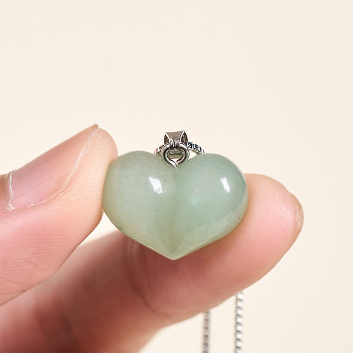 Collier pendentif en forme de cœur Buddha Stones : améthyste, topaze, cristal rose, opale, œil de tigre, cristal blanc, jaspe rouge, amazonite, aventurine verte, obsidienne noire, citrine. - image 37