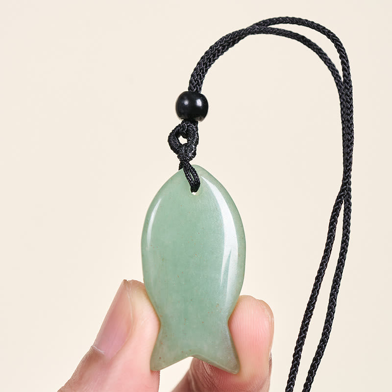 Collier pendentif en Buddha Stones , carpe koï, cristal rose, agate indienne, améthyste, topaze, jaspe rouge, symbole de succès et de chaleur. - image 44