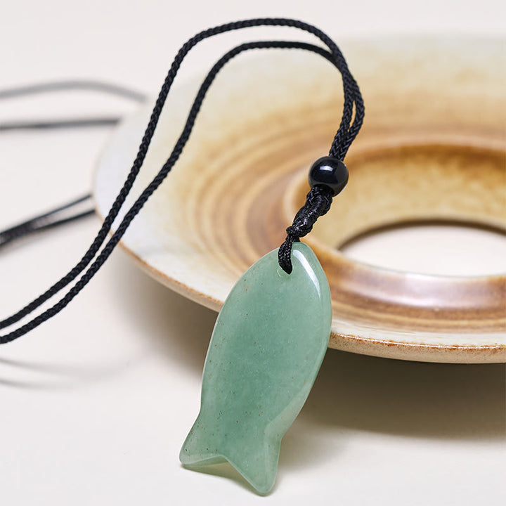 Collier pendentif en Buddha Stones , carpe koï, cristal rose, agate indienne, améthyste, topaze, jaspe rouge, symbole de succès et de chaleur. - image 45