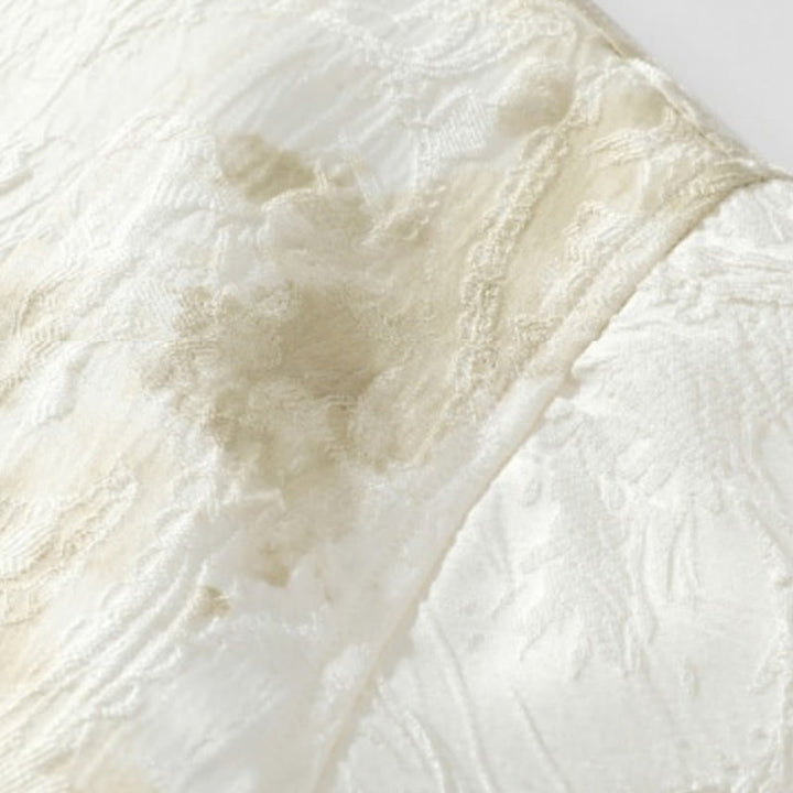 Buddha Stones Chemise à manches courtes en coton pour homme, à boutons, motif jacquard texturé Bagua - image 5