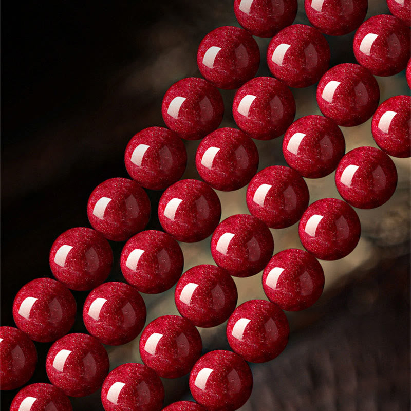 Buddha Stones Bracelet de bénédiction en cinabre de l'année du Cheval - image 15