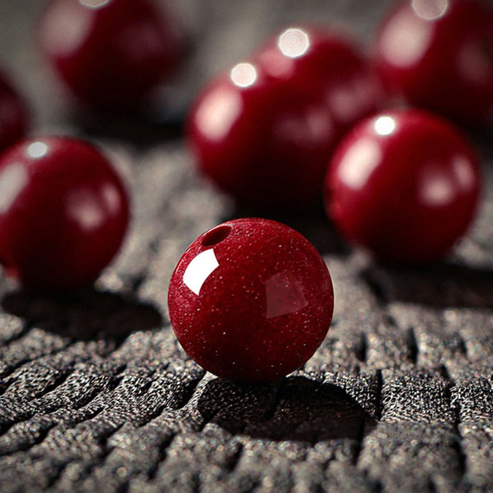 Buddha Stones Bracelet de bénédiction en cinabre de l'année du Cheval - image 12