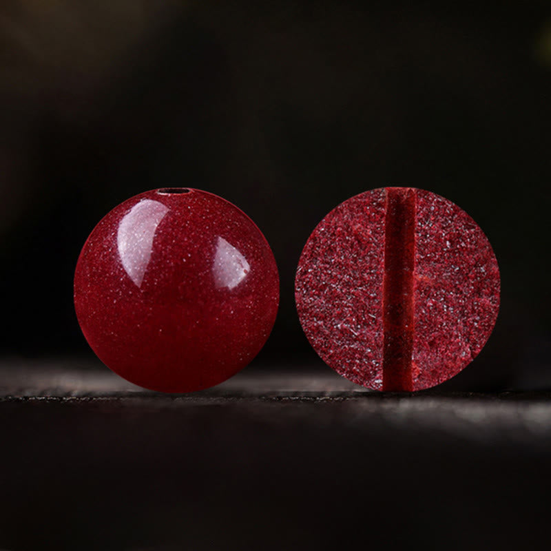 Buddha Stones Bracelet de bénédiction en cinabre de l'année du Cheval - image 13