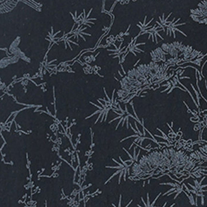 Buddha Stones Chemise Tang Suit pour homme, manches courtes, col montant, en coton, avec poches, motif grue et pin d'été - image 6