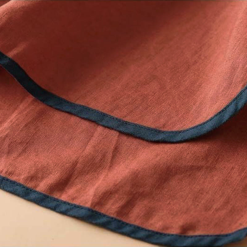 Chemise à manches longues pour femme avec broderie florale rétro en Buddha Stones - image 9