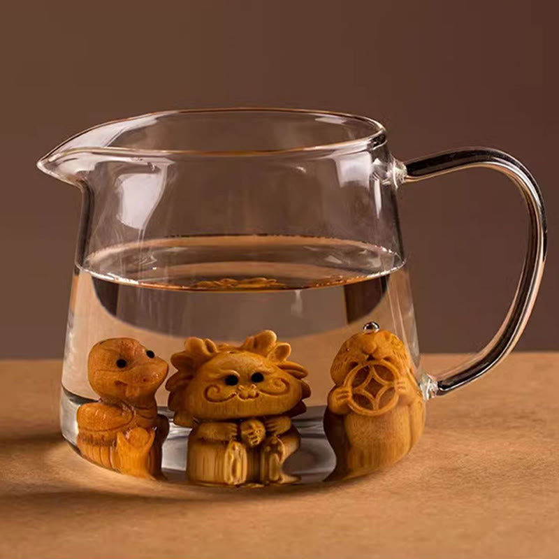 Buddha Stones Porte-clés de bénédiction « Année du Cheval » en bois de santal rouge, étoile, lune et graine de Bodhi - image 54