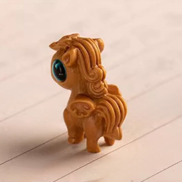 Buddha Stones Porte-clés de bénédiction « Année du Cheval » en bois de santal rouge, étoile, lune et graine de Bodhi - image 2