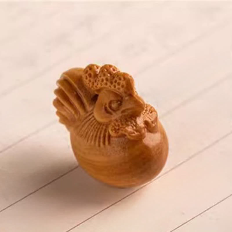 Buddha Stones Porte-clés de bénédiction « Année du Cheval » en bois de santal rouge, étoile, lune et graine de Bodhi - image 39