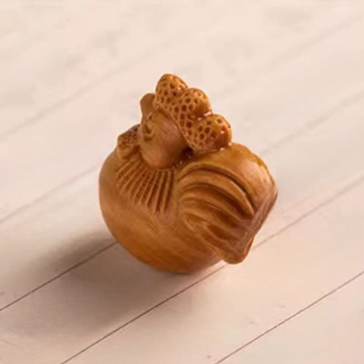 Buddha Stones Porte-clés de bénédiction « Année du Cheval » en bois de santal rouge, étoile, lune et graine de Bodhi - image 40