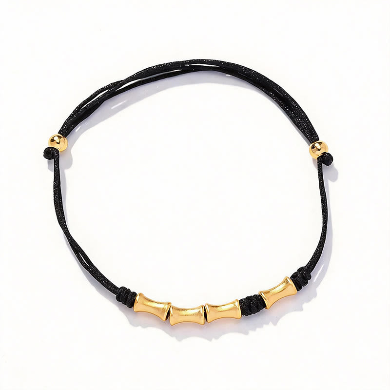 Bracelet tressé en argent sterling 925 Buddha Stones et motif bambou - image 10