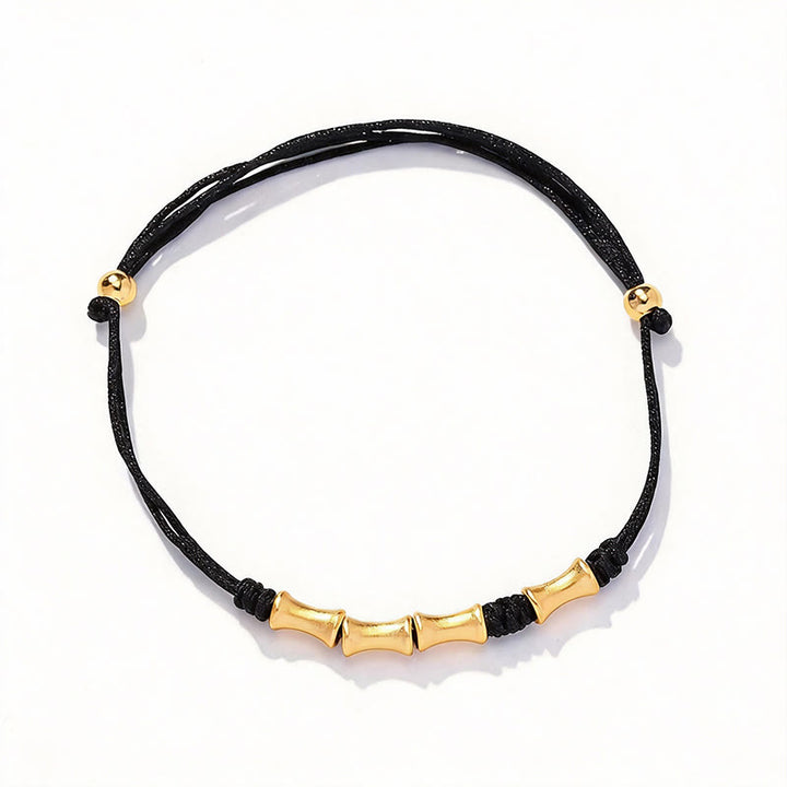 Bracelet tressé en argent sterling 925 Buddha Stones et motif bambou - image 10