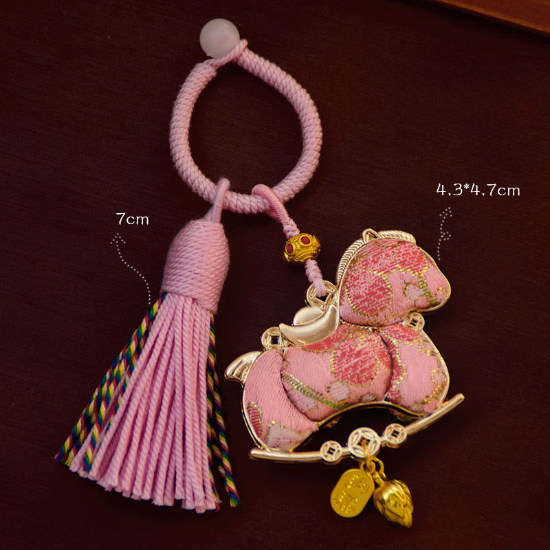 Buddha Stones, broderie Année du Cheval, porte-clés Liberté - image 4