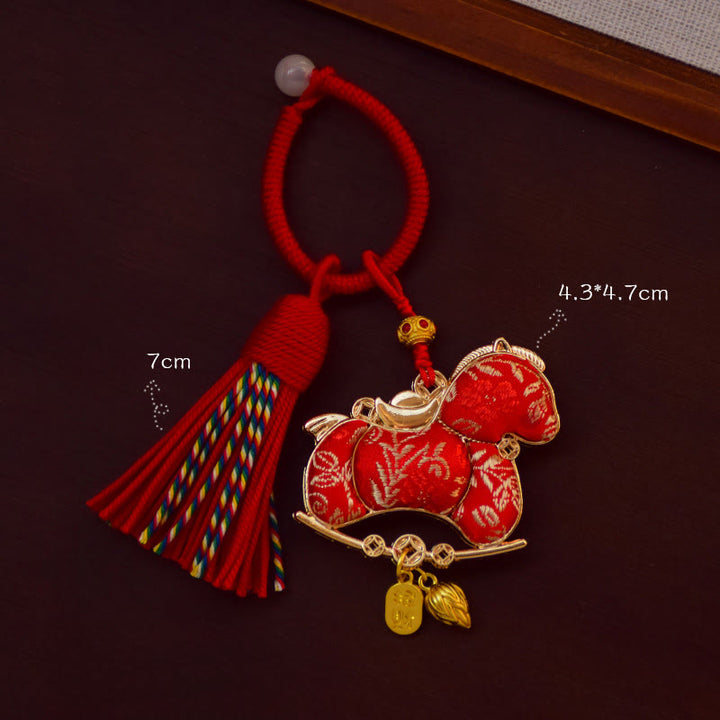 Buddha Stones, broderie Année du Cheval, porte-clés Liberté - image 1